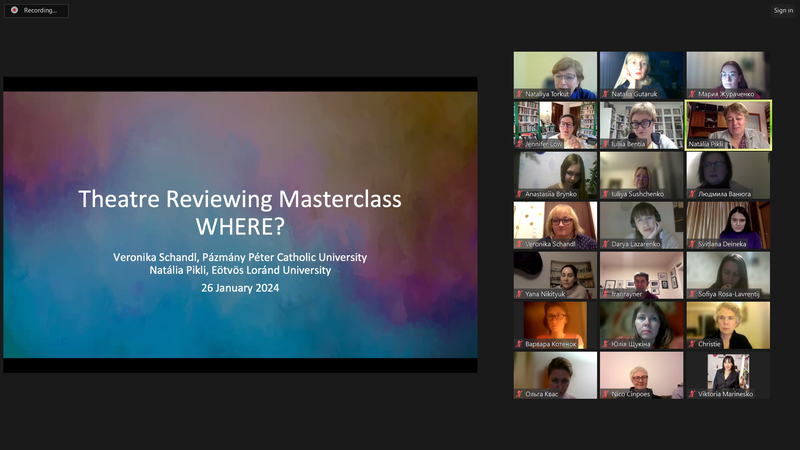 Сценічна шекспіріана: майстер-класи з театральної критики