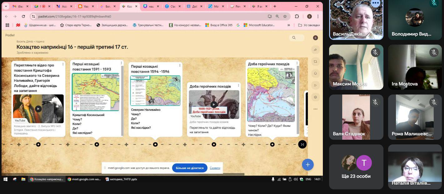 Гостьова лекція для здобувачів ОП "Середня освіта (Історія)" бакалаврського рівня вищої освіти