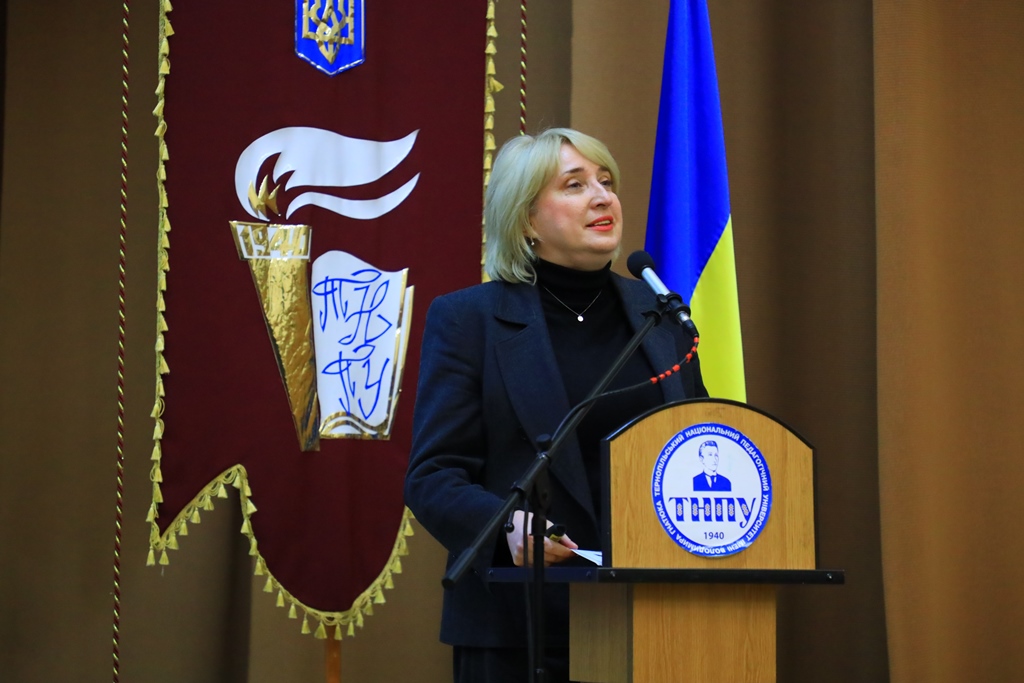 Доповідь проректора з наукової роботи та міжнародного співробітництва проф. Ірини Задорожної