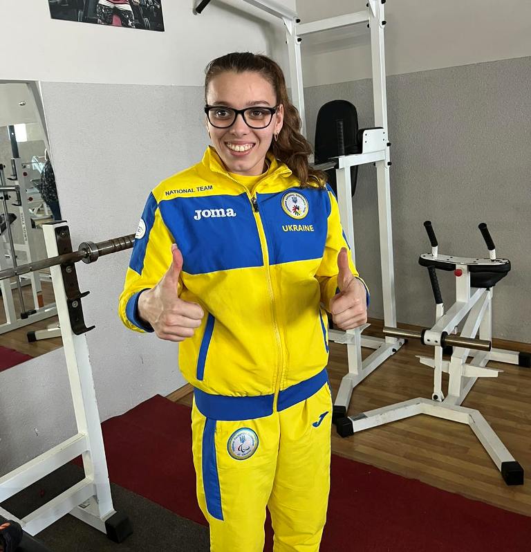 Катерина Кухарчук - чемпіонка України з класичного жиму лежачи серед представників Спеціальної Олімпіади