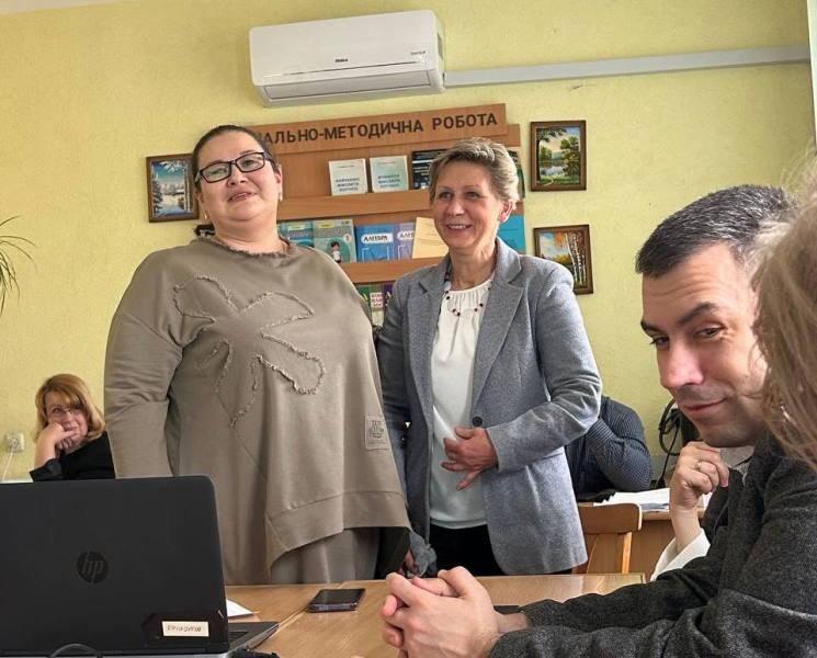 Завідувач кафедри Ганна Гоменюк з стейкхолдером Тетяною Іванюк