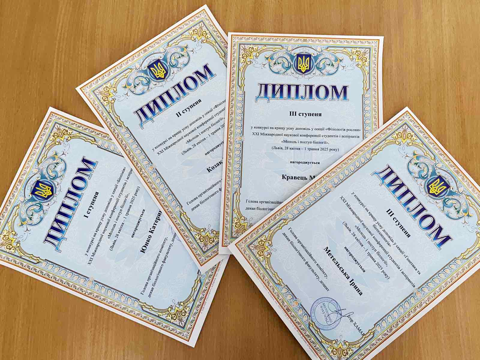 Дипломи учасниць