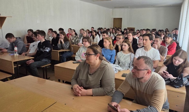 Під час зустрічі зі здобувачами освіт