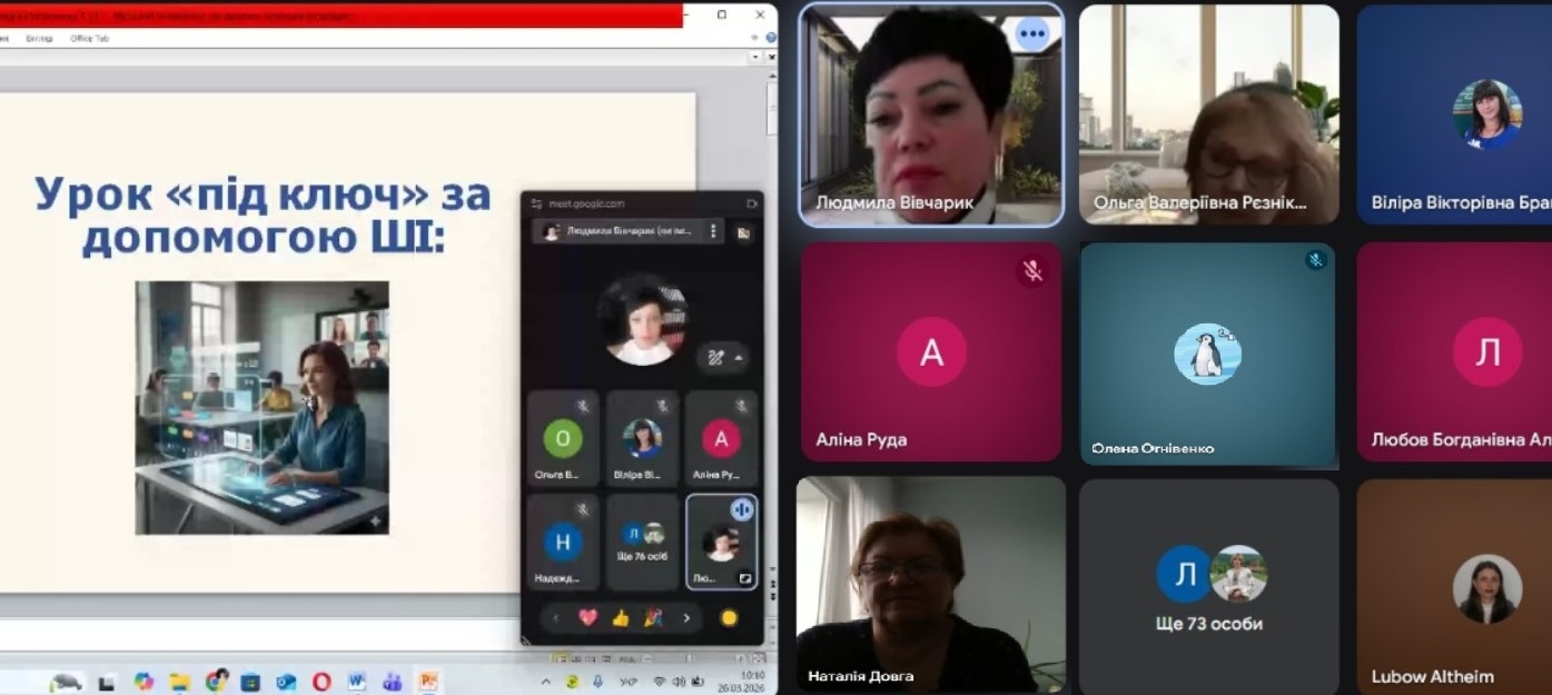  Доповідає Людмила Вівчарик