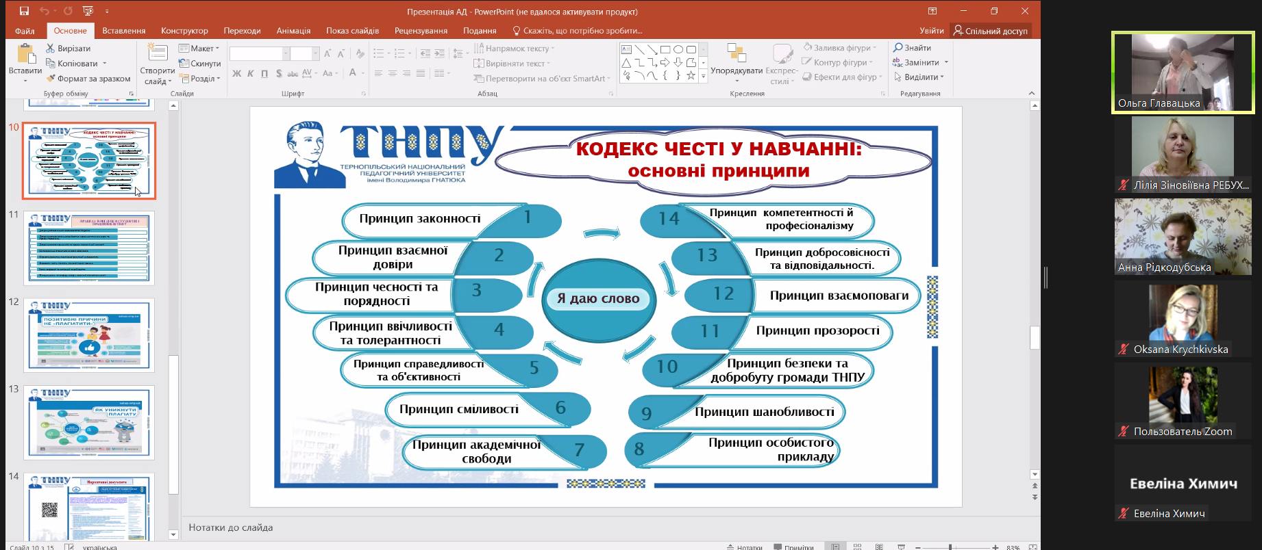 Інтегративна лекція за участю викладачів та студентів трьох закладів вищої освіти України