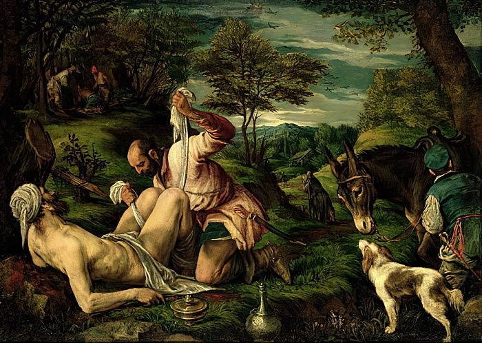 Давид Тенірс-Молодший. Добрий самарянин. 1650-1656, Інститут Курто