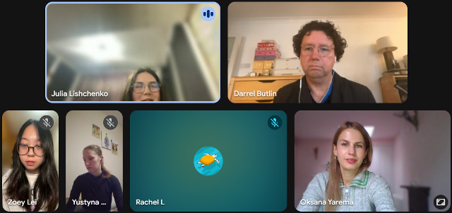  Підсумкова зустріч зі студентами, Даррелом Батліном та Оксаною Яремою