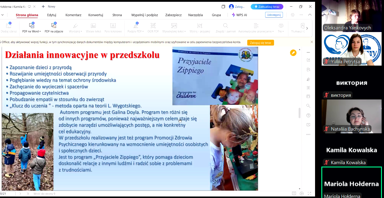 Маріола Холдерна  представляє дитячий садок м. Бидгощ.png